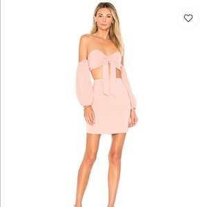 Casey Tie Front Set in Rose - by the way. Revolve